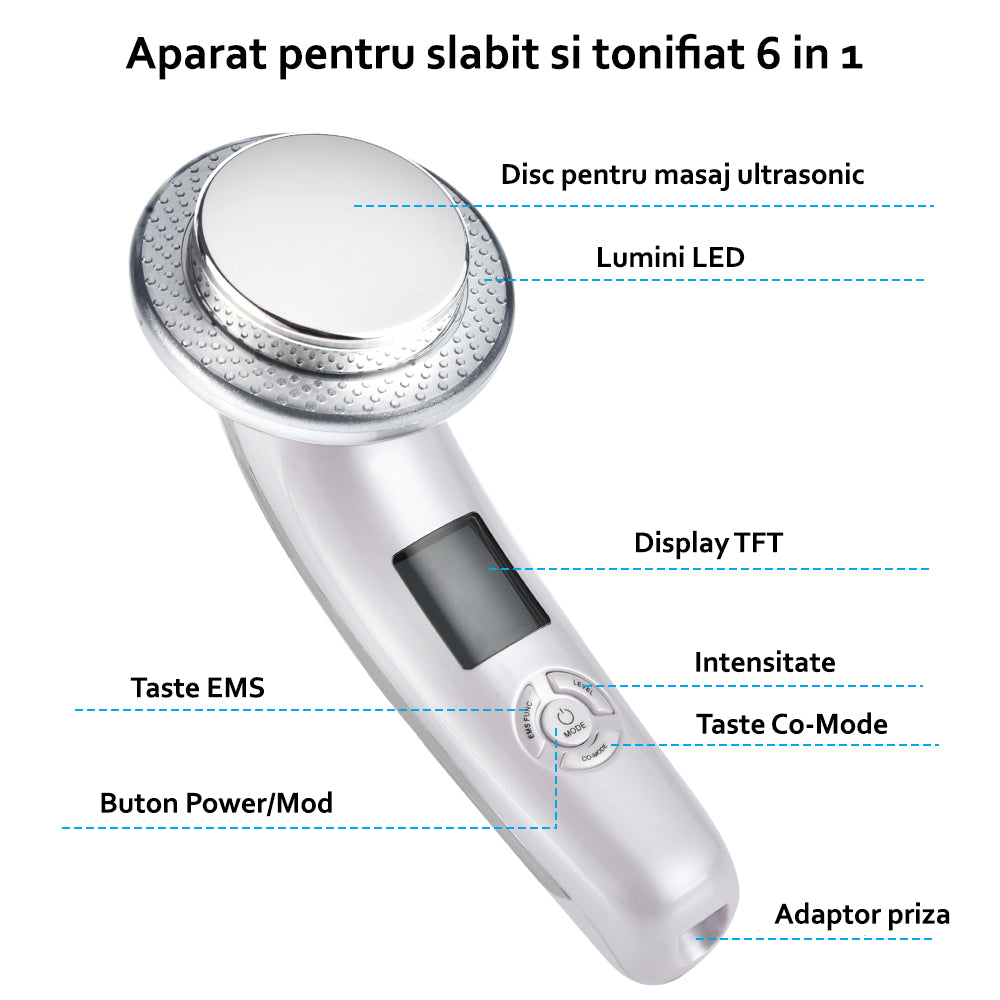 Aparat pentru slabit, anti celulita 6 in 1 Horigen Cavitation Slimming V2 Aparat pentru slabit, anti celulita 6 in 1 Horigen Cavitation Slimming V2
